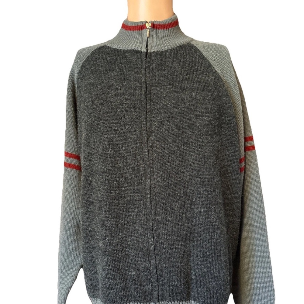 Vintage Men’s 90’s SIDEOUT Zip Up Sweater Size Medium Acrylic & Wool